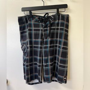 Patterned Swim Trunks